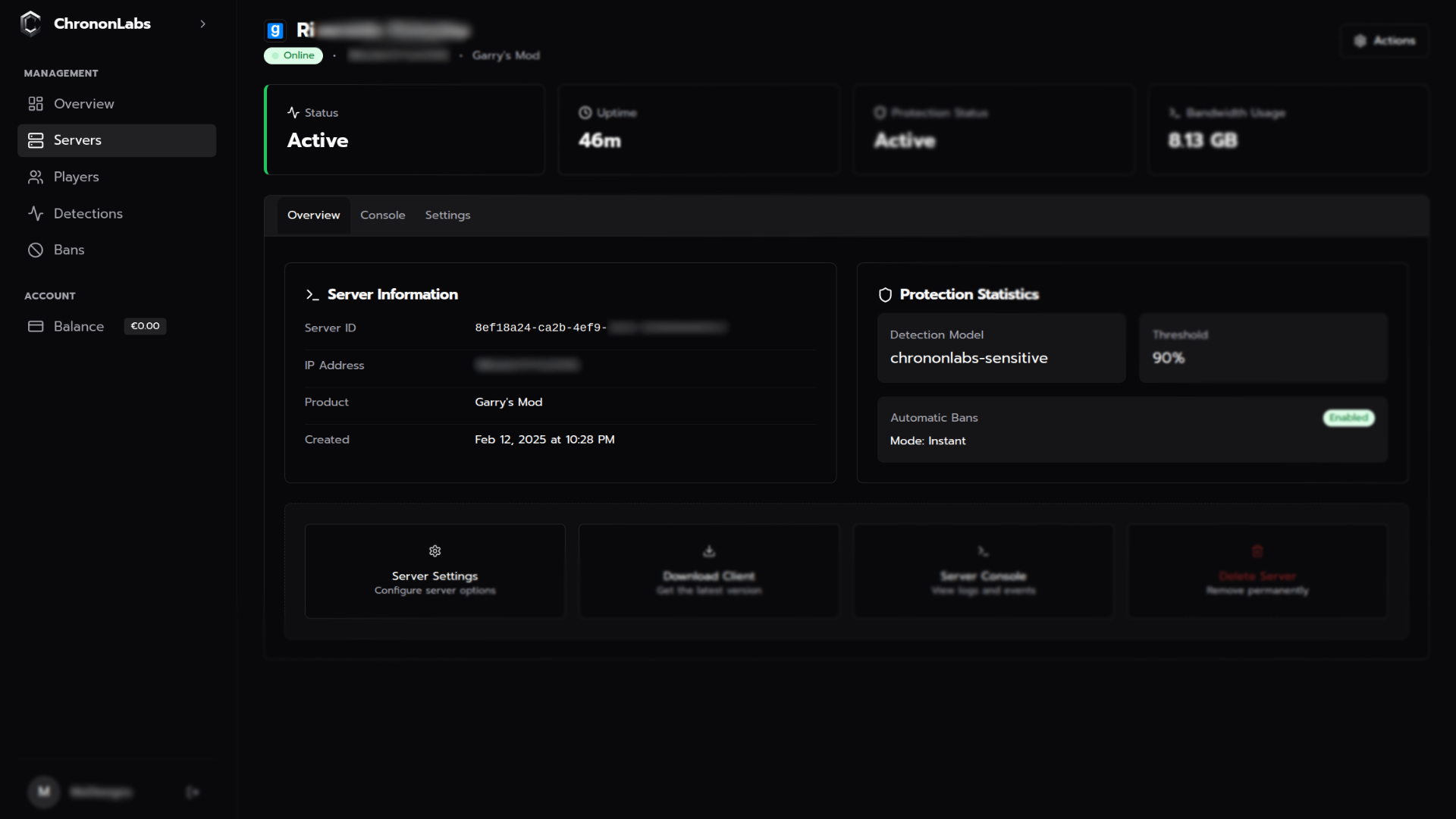Server Settings