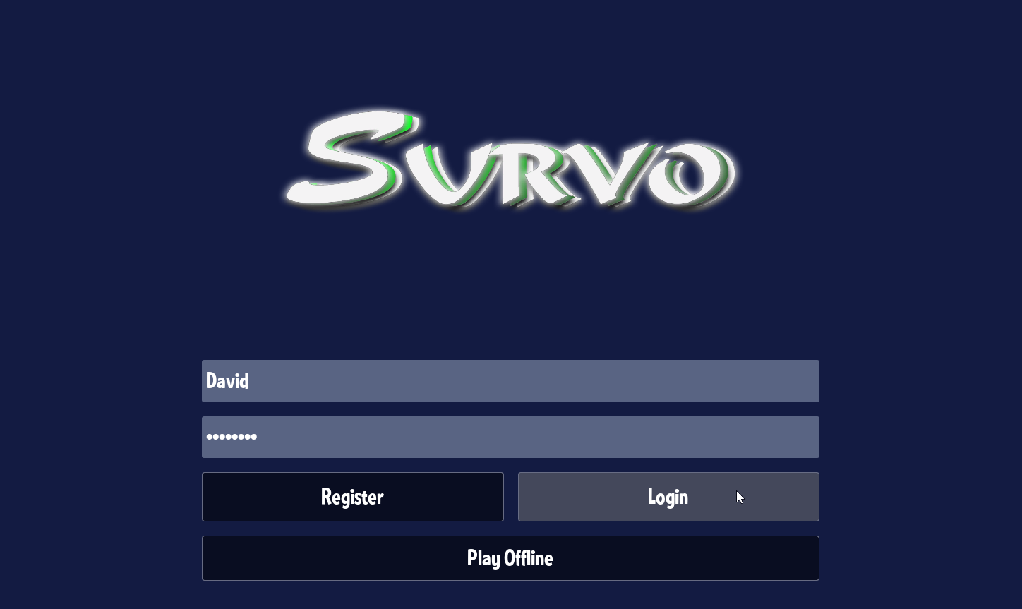 Log-in Screen